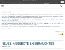 Tablet Screenshot of famousfrank.de